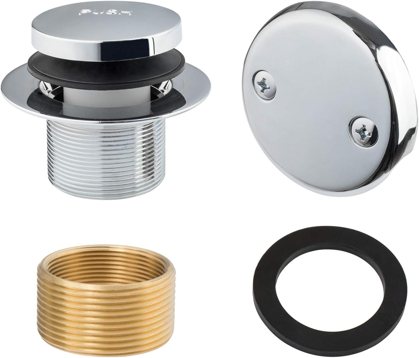 Artiwell Tip-Toe Tub Trim Set Chrome Plated
