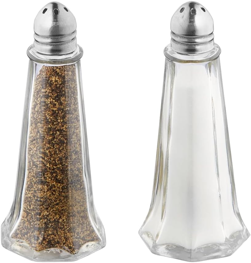 Set of 2 1 oz Tower Salt Pepper Shakers
