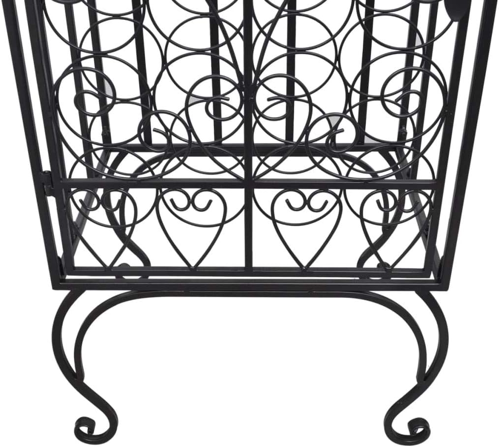 BIGBARLEY 28-Bottle Metal Wine Rack Cabinet