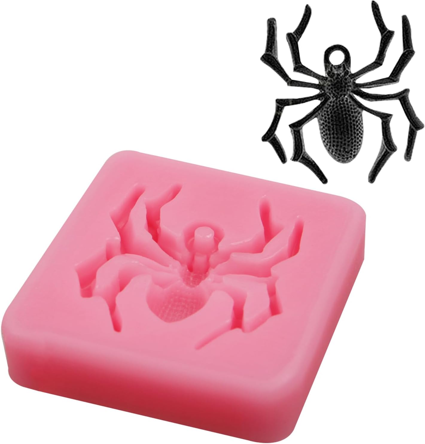 Spider Fondant Mold 2 Pcs - Halloween Cake Decorating Silicone Molds