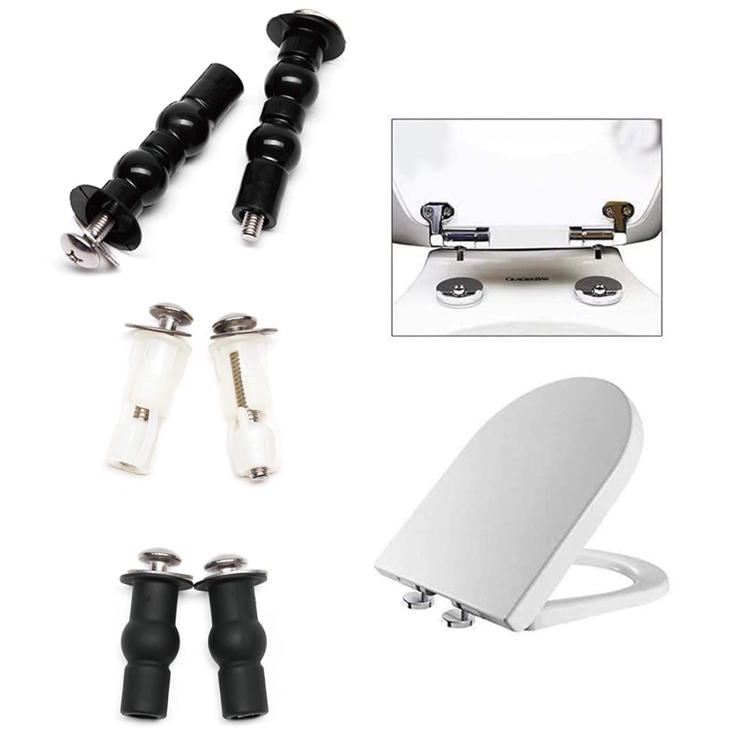 iFealClear Universal Toilet Seat Replacement Kit