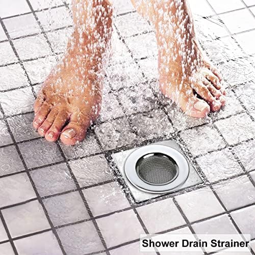 Seatery 150 Bathtub Strainer with Hair Catcher - Stainless Steel Pack of 2