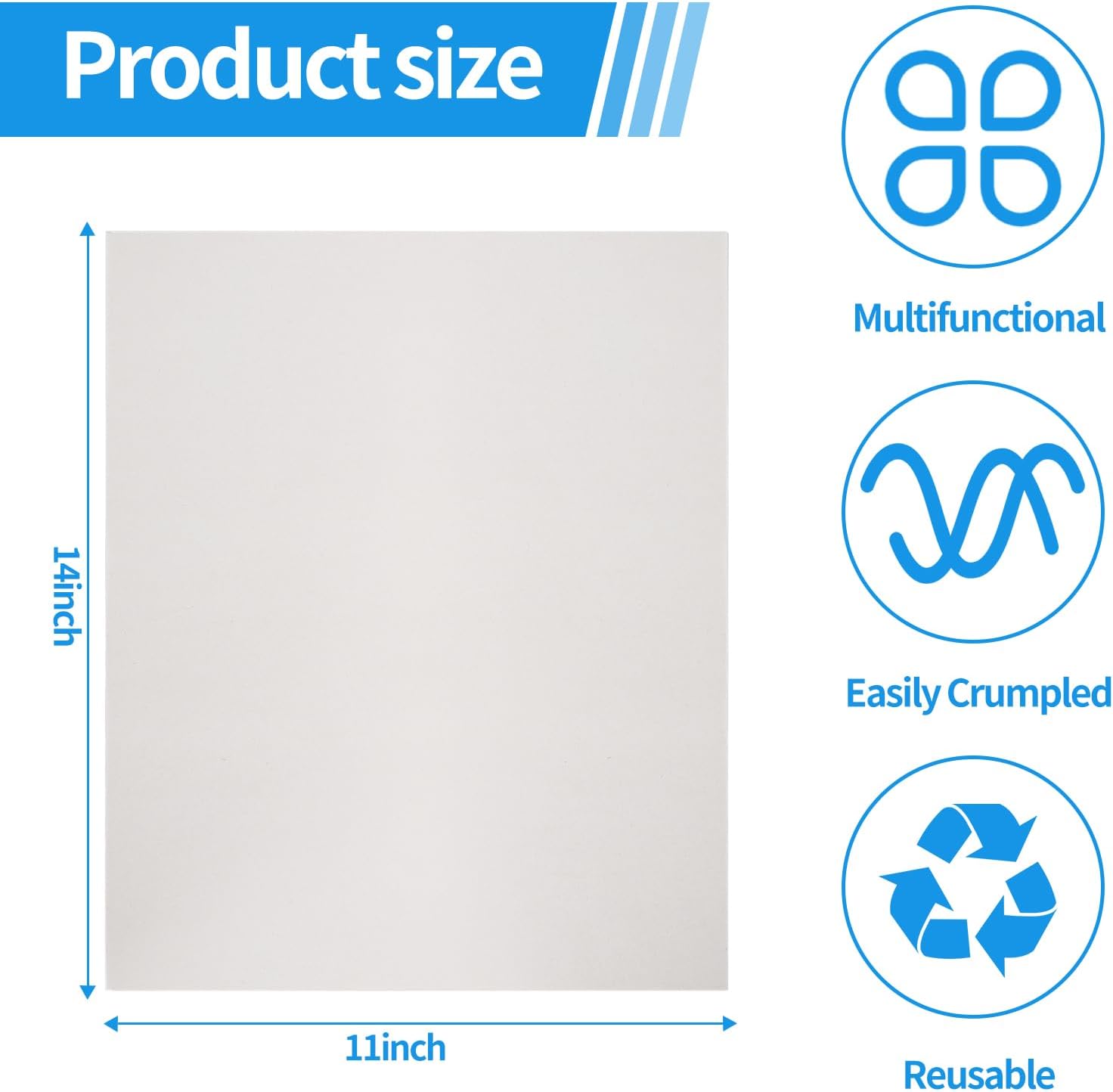 AXELIP 14x11 Newsprint Packing Paper 80 Sheets
