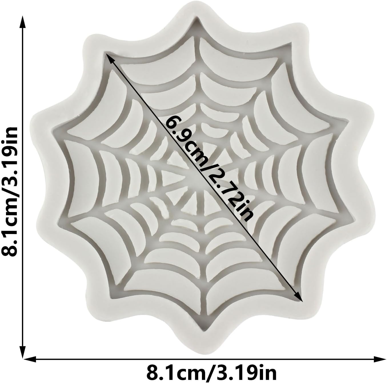 Spider Web Silicone Fondant Molds for Cake Decorating
