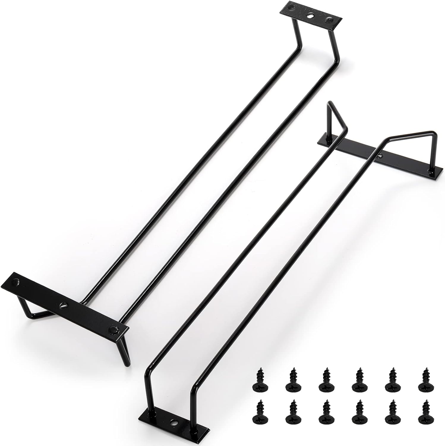 Dicunoy 6 Pack Black Wine Glass Rack