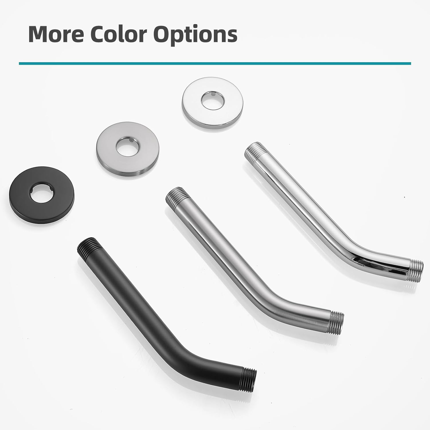 Cobbe 6-Inch Stainless Steel Shower Arm with Flange