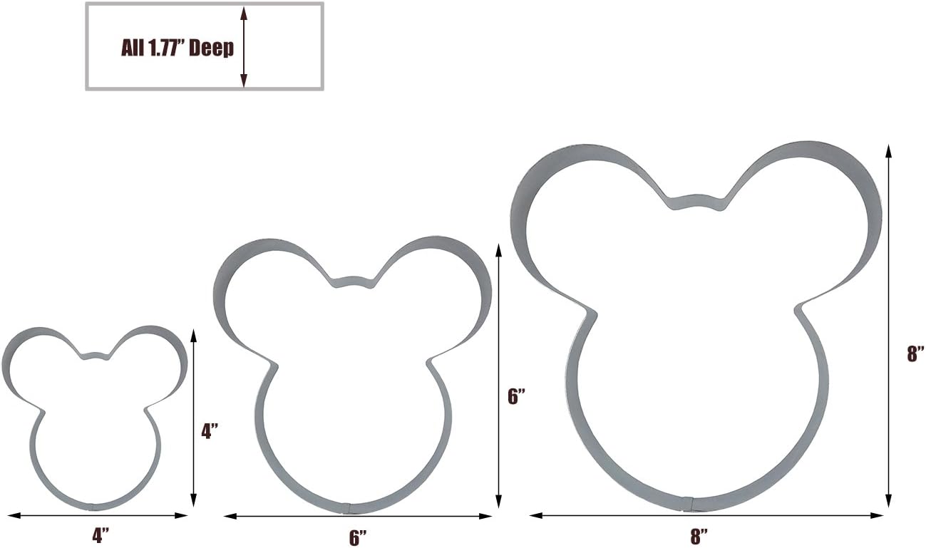 Funwhale 3 Tier Mouse Baking Pans Set