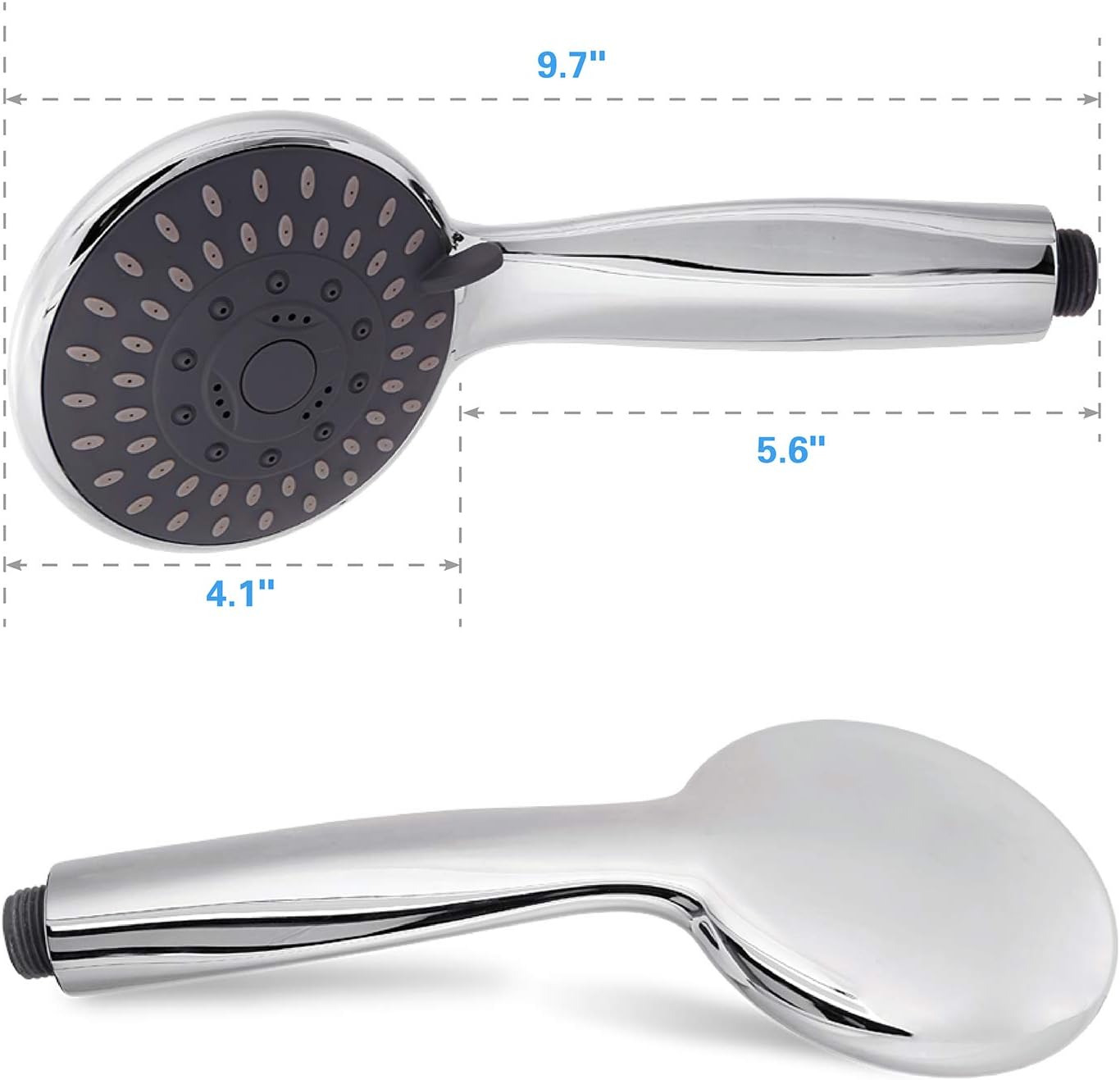 BRIOUT 5-Setting Handheld Shower Head with High Pressure and Adjustable Mount 1