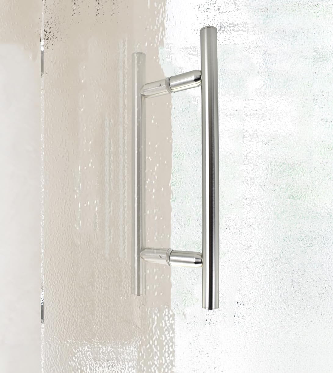 MONT HARD 8 Center-to-Center Ladder Pull Shower Handle Brushed Nickel
