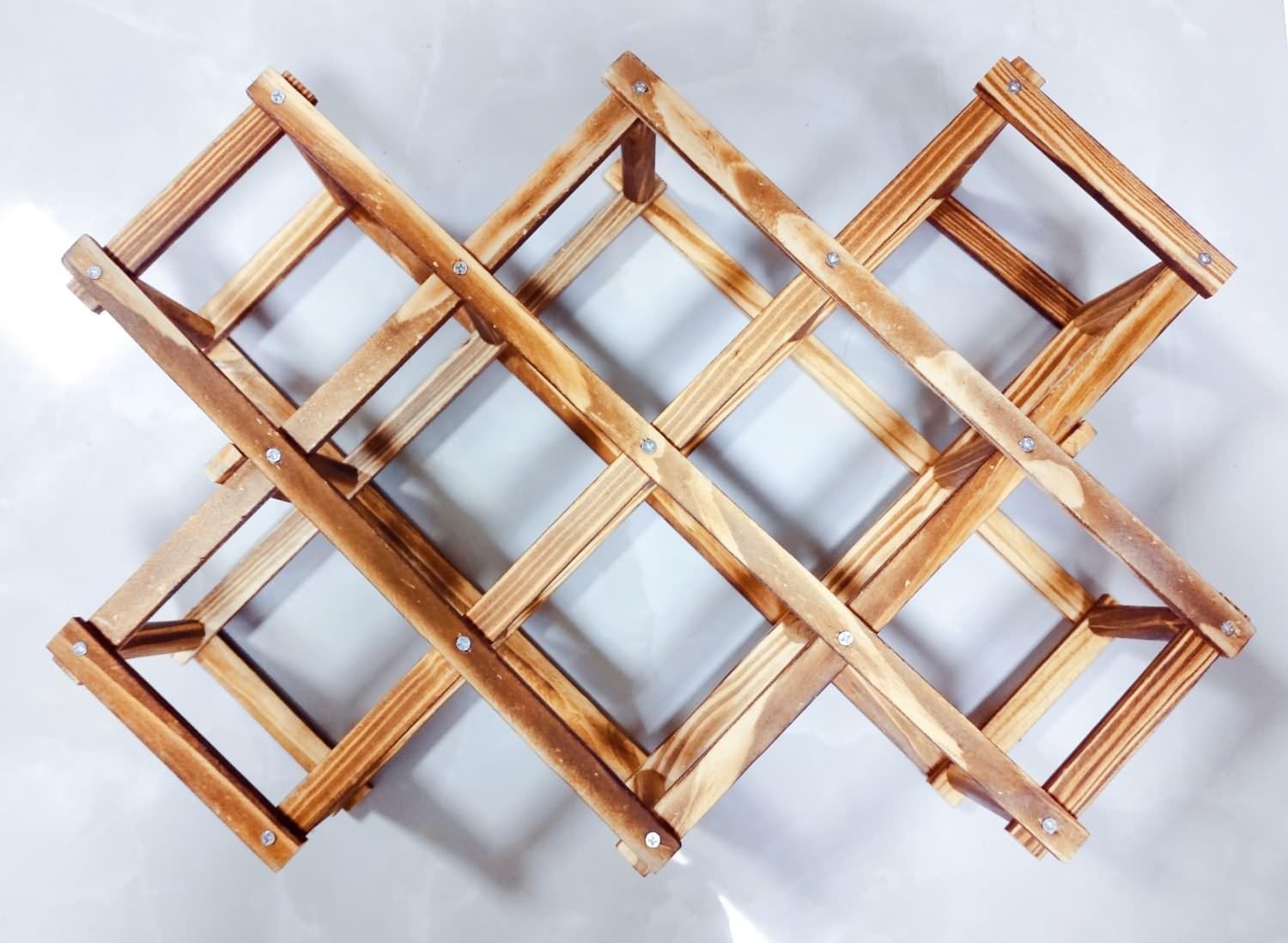 LoongZDD Foldable Wine Rack Organizer 1
