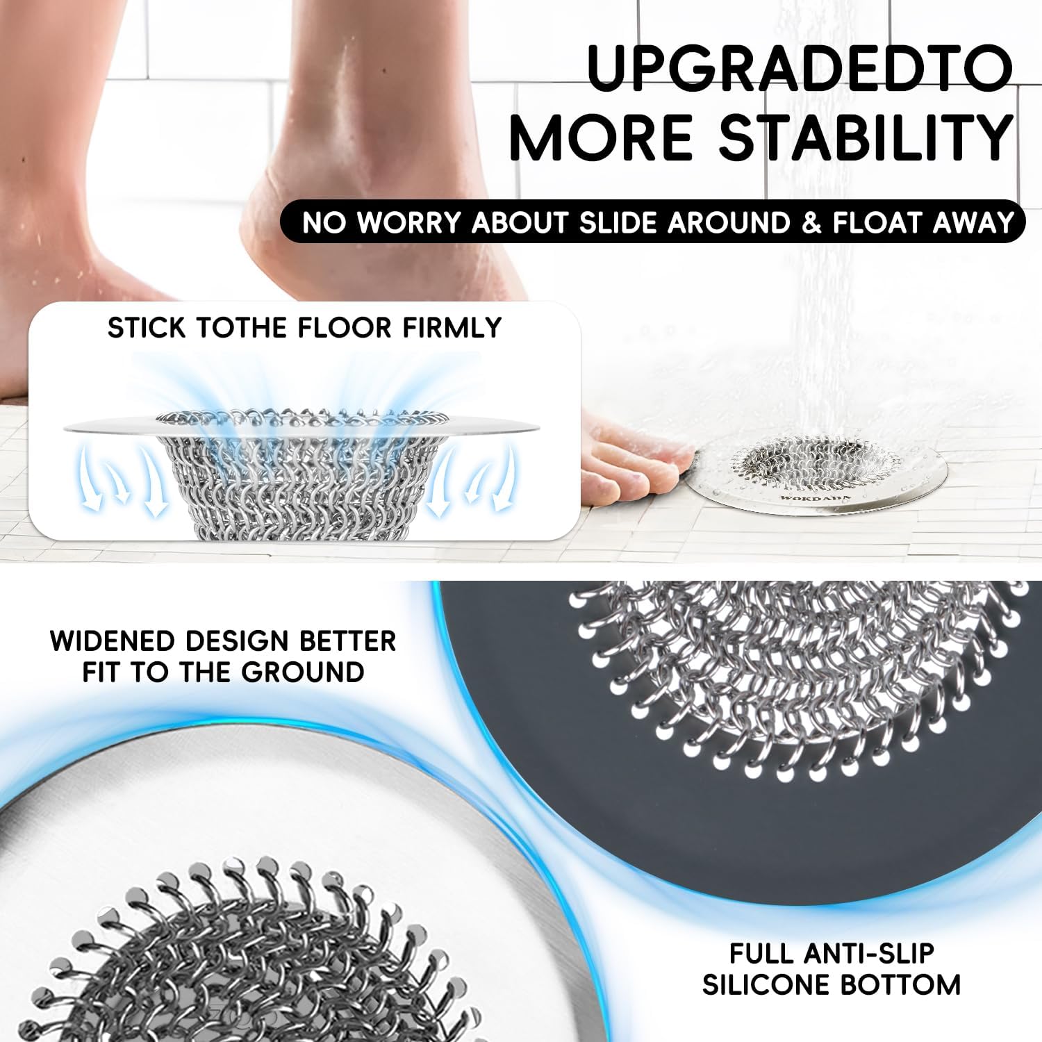 Wokdada Bathtub Drain Hair Catcher
