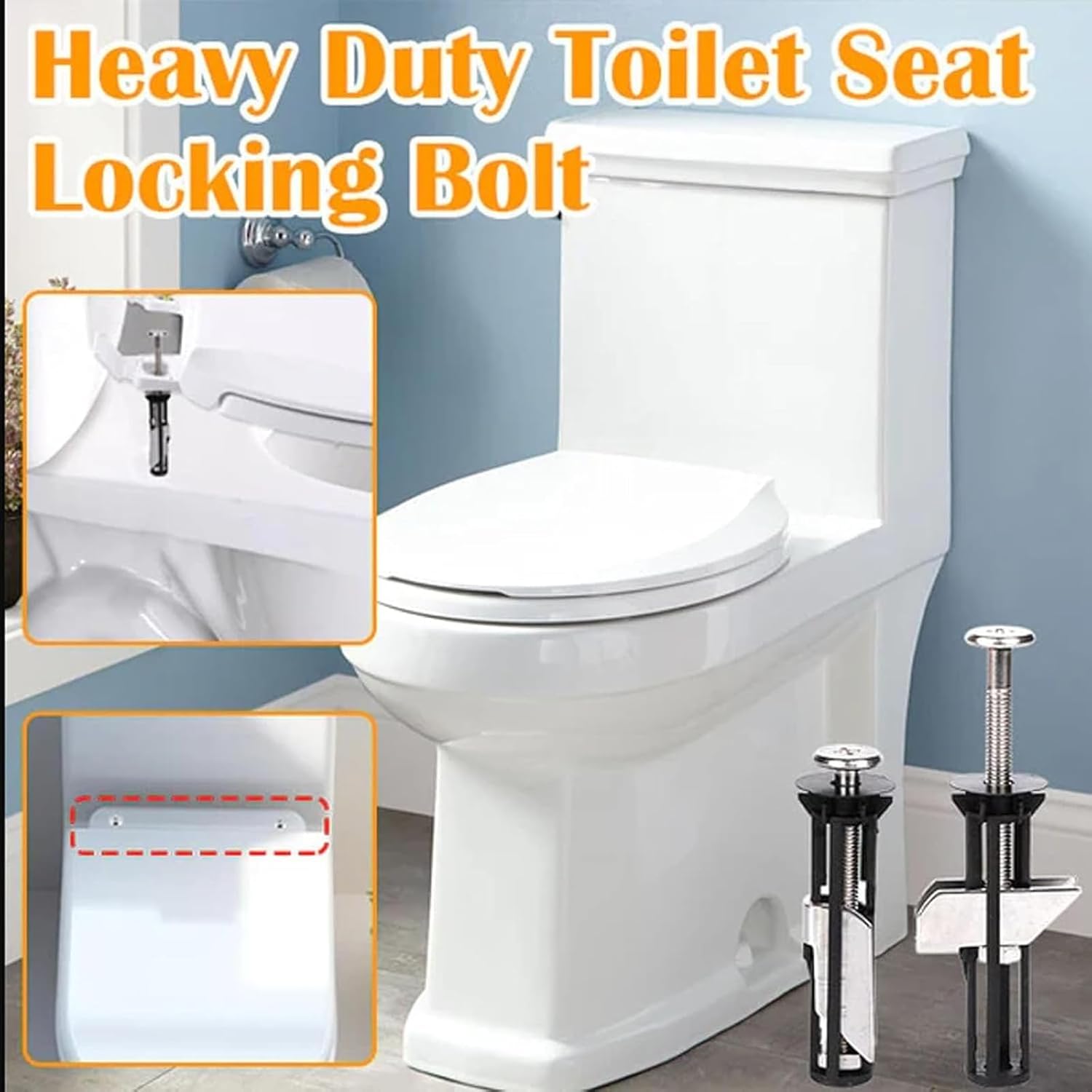 ANGINORLD Universal Toilet Seat Bolt Kit