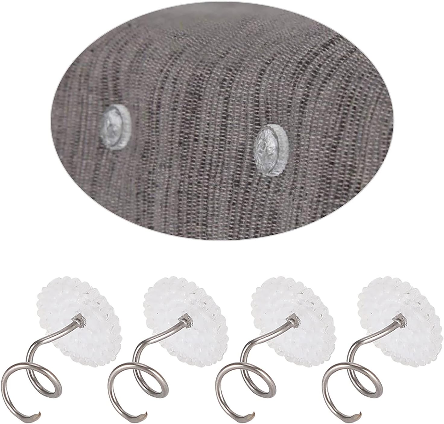 100 PCS Twist Pins with Clear Heads for Upholstery
