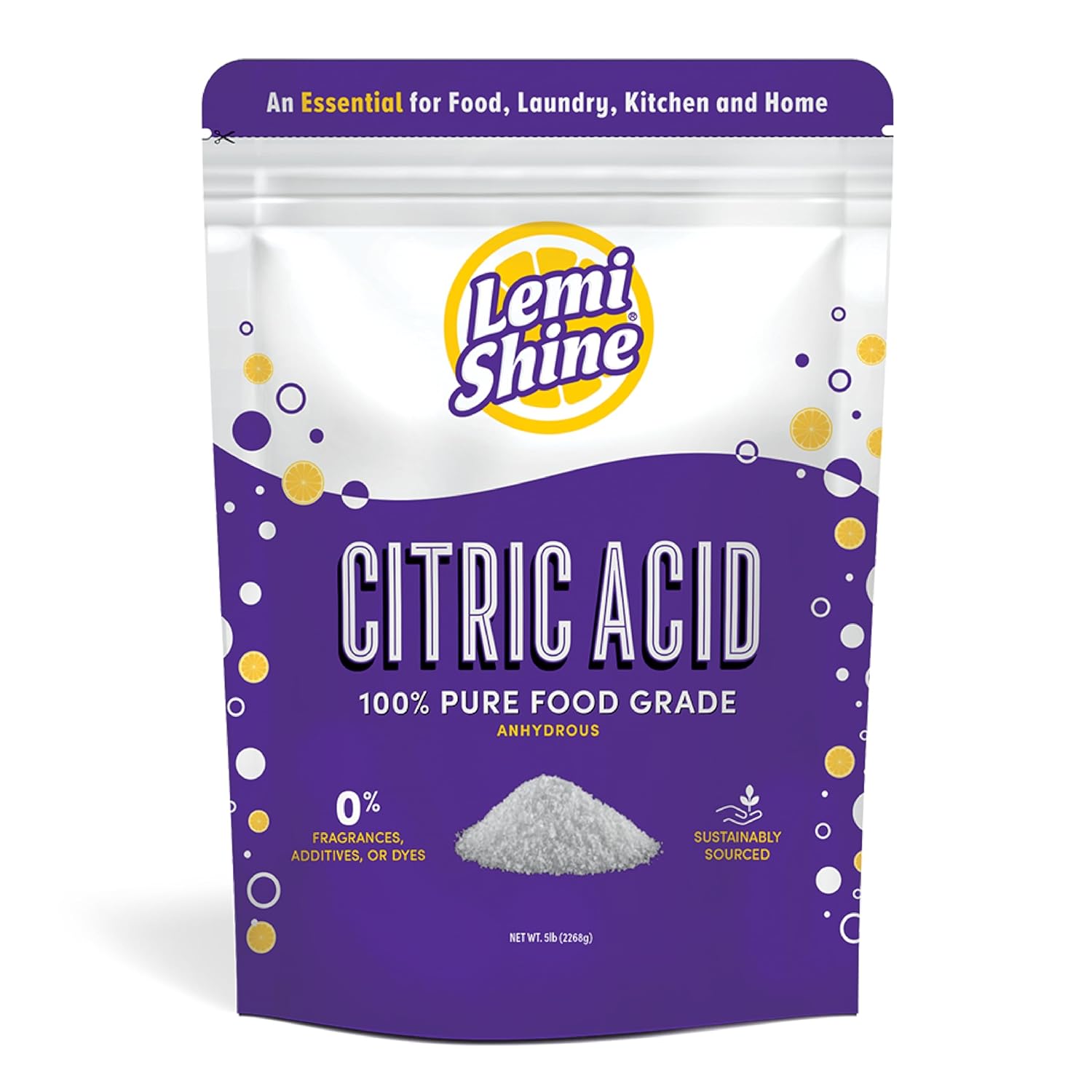 Lemi Shine 100 Citric Acid Powder 5 lb Bag