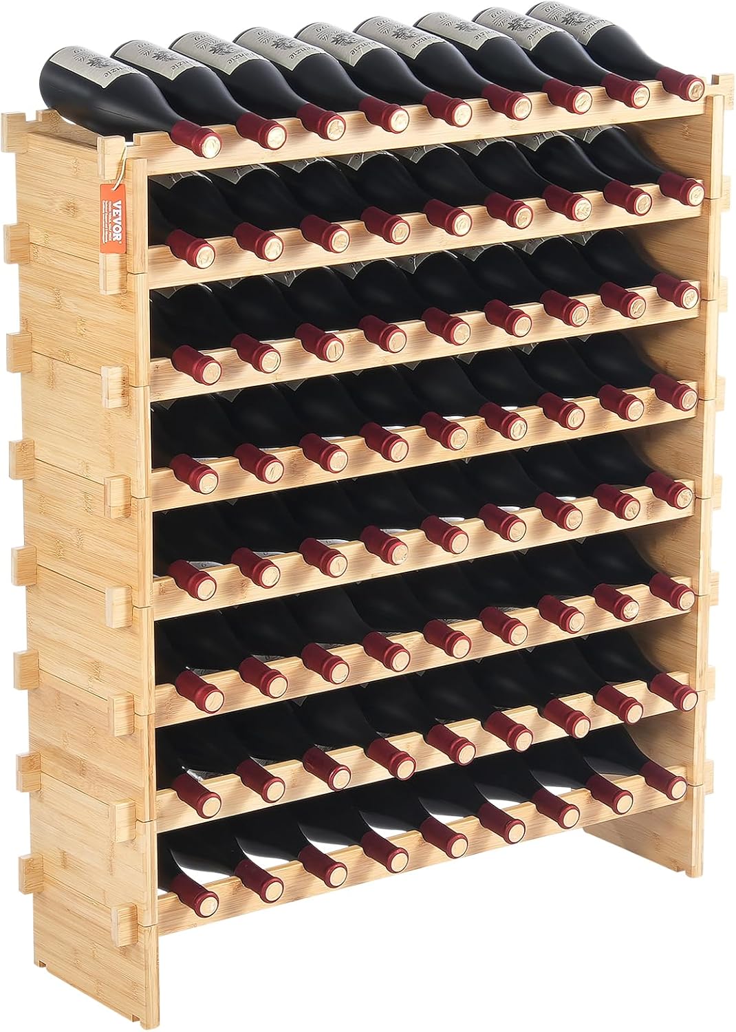 VEVOR Modular Freestanding Wine Rack 72 Bottles