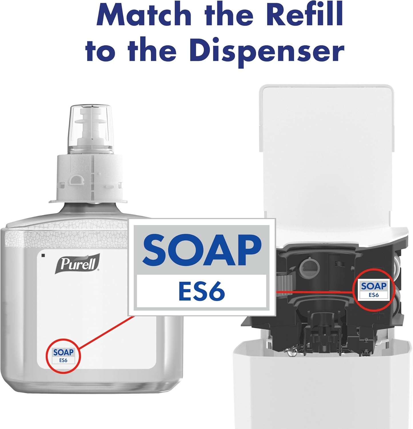 PURELL ES6 Automatic Hand Soap Dispenser White 1