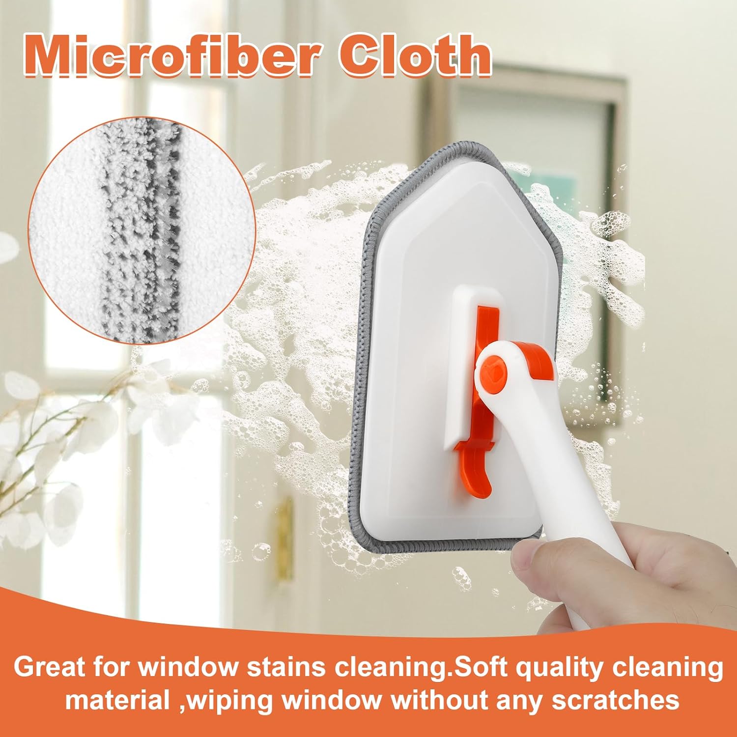 MOSEN 3 in 1 Long Handle Scrub Brush Set