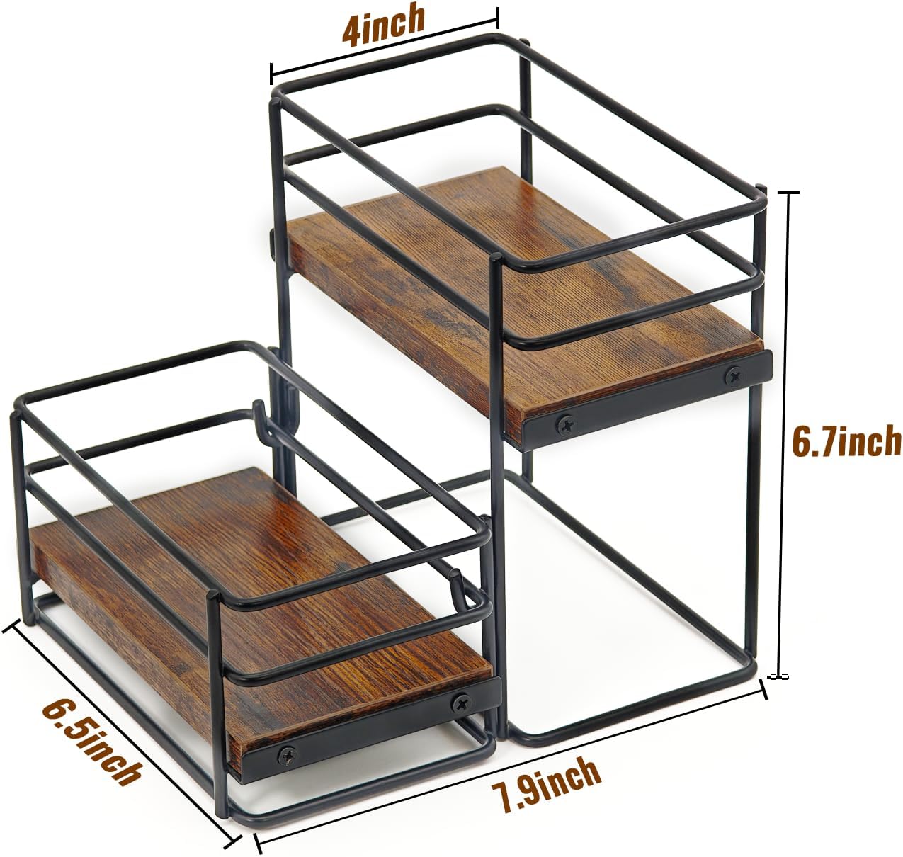 AUATRONNE 4 Bottle Coffee Syrup Organizer Rack 1