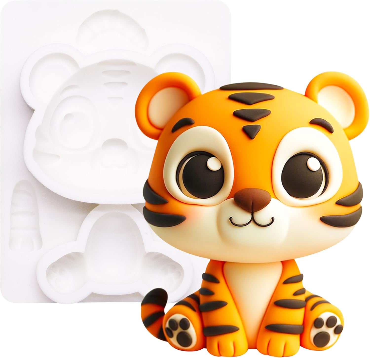 FUNSHOWCASE Fondant Mold Tiger Cake Topper 31 Inch Tall