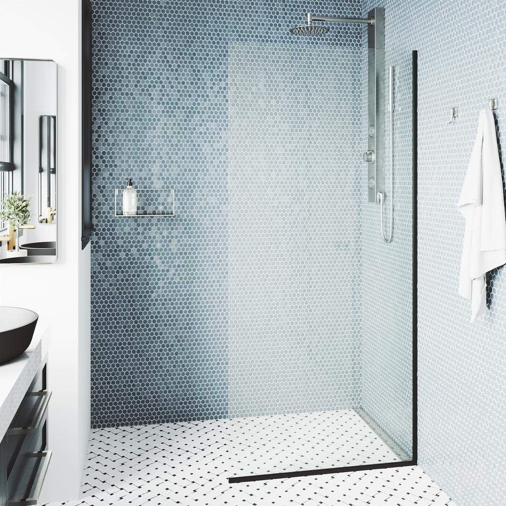 VIGO Zenith Frameless Tempered Glass Shower Panel