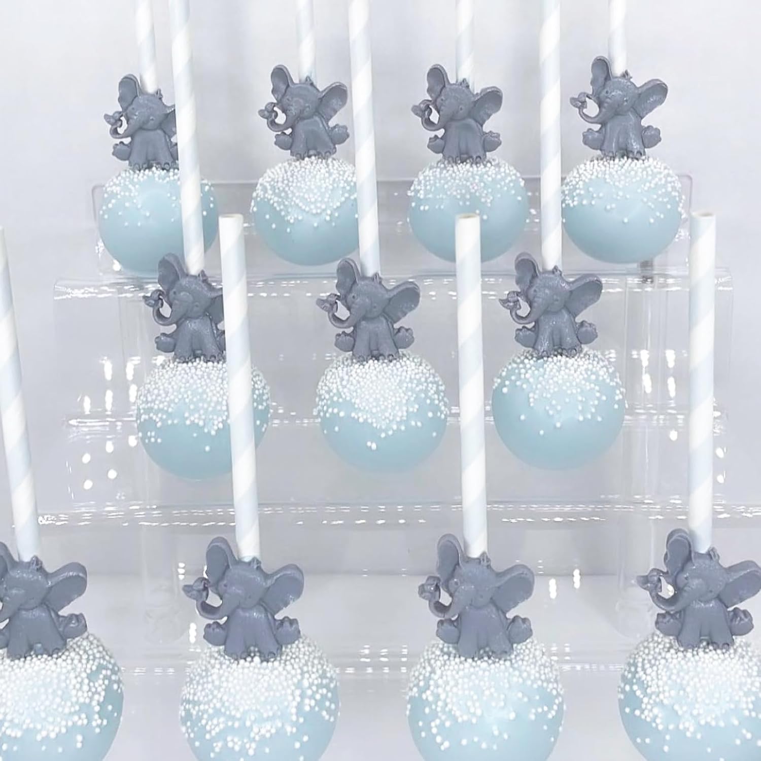 Caregene Mini Elephant Chocolate Moulds for Baby Shower