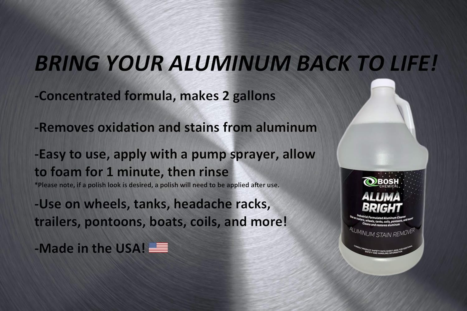 Bosh Alumabright Aluminum Cleaner 2 Gallon Case