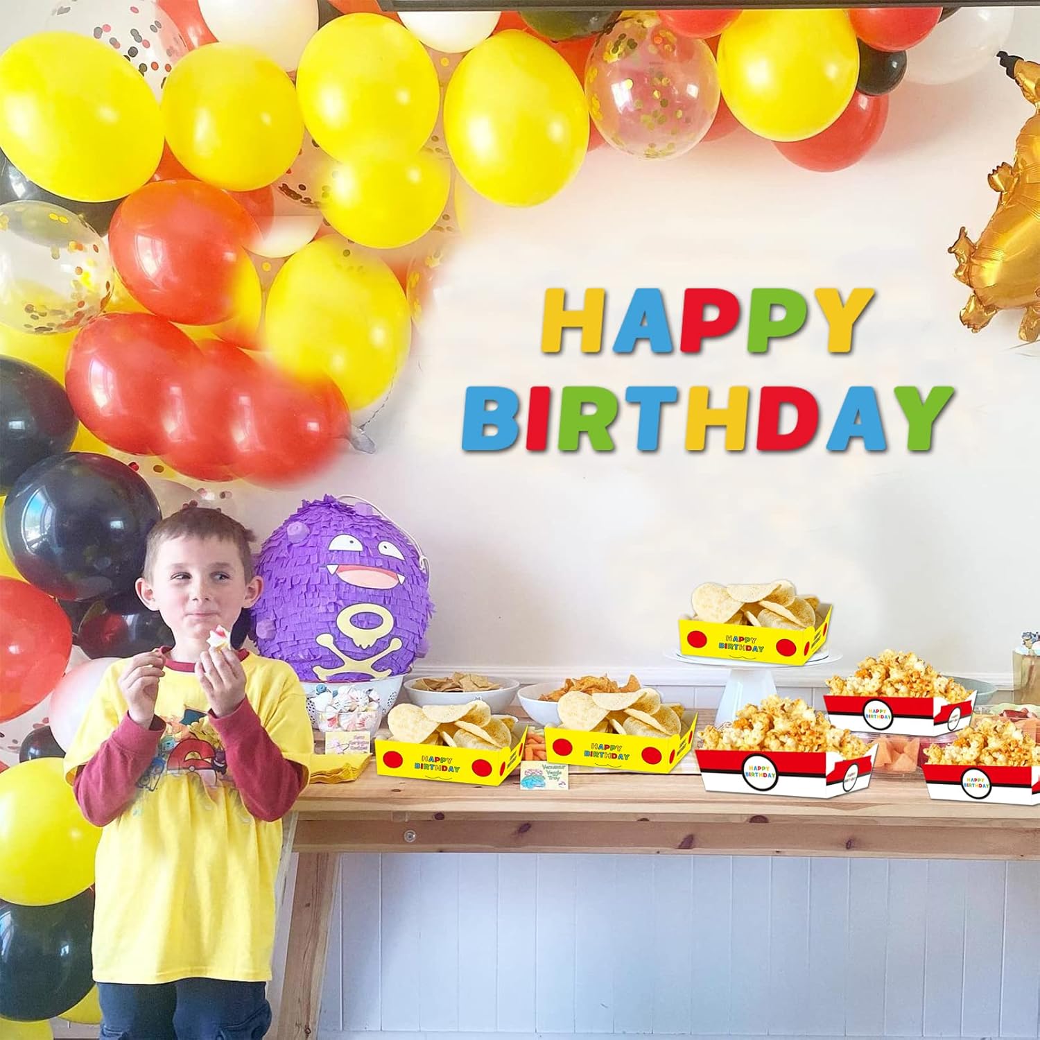 Cartoon Theme Paper Food Trays 24pcs for Anime Party