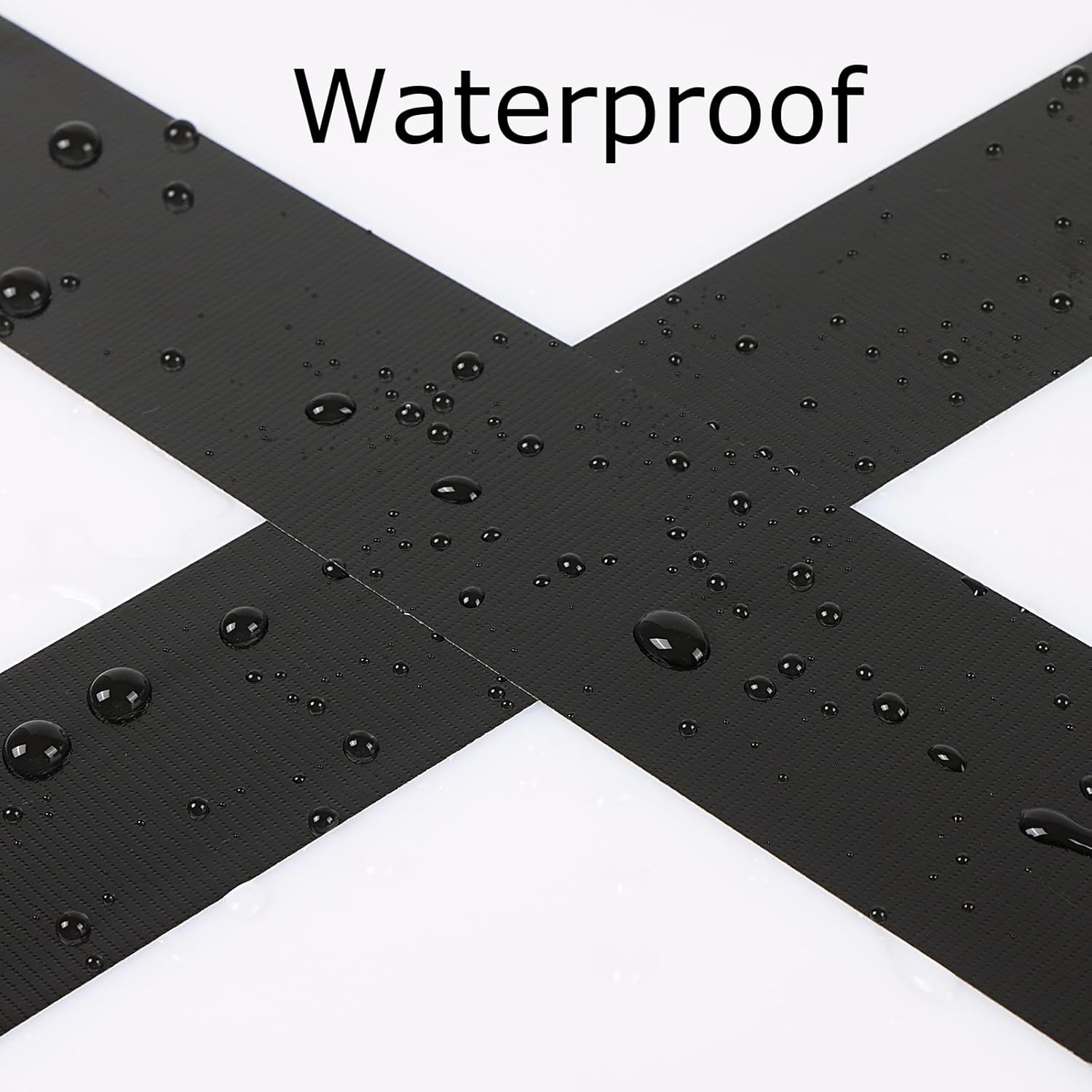 SinoPack Duct Tape 12 Pack Heavy Duty Waterproof Black No Residue
