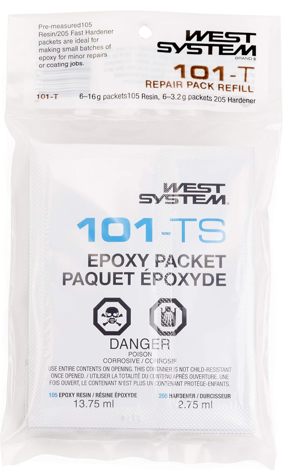 West System RESIN HARDENER PACKETS 6PK 1