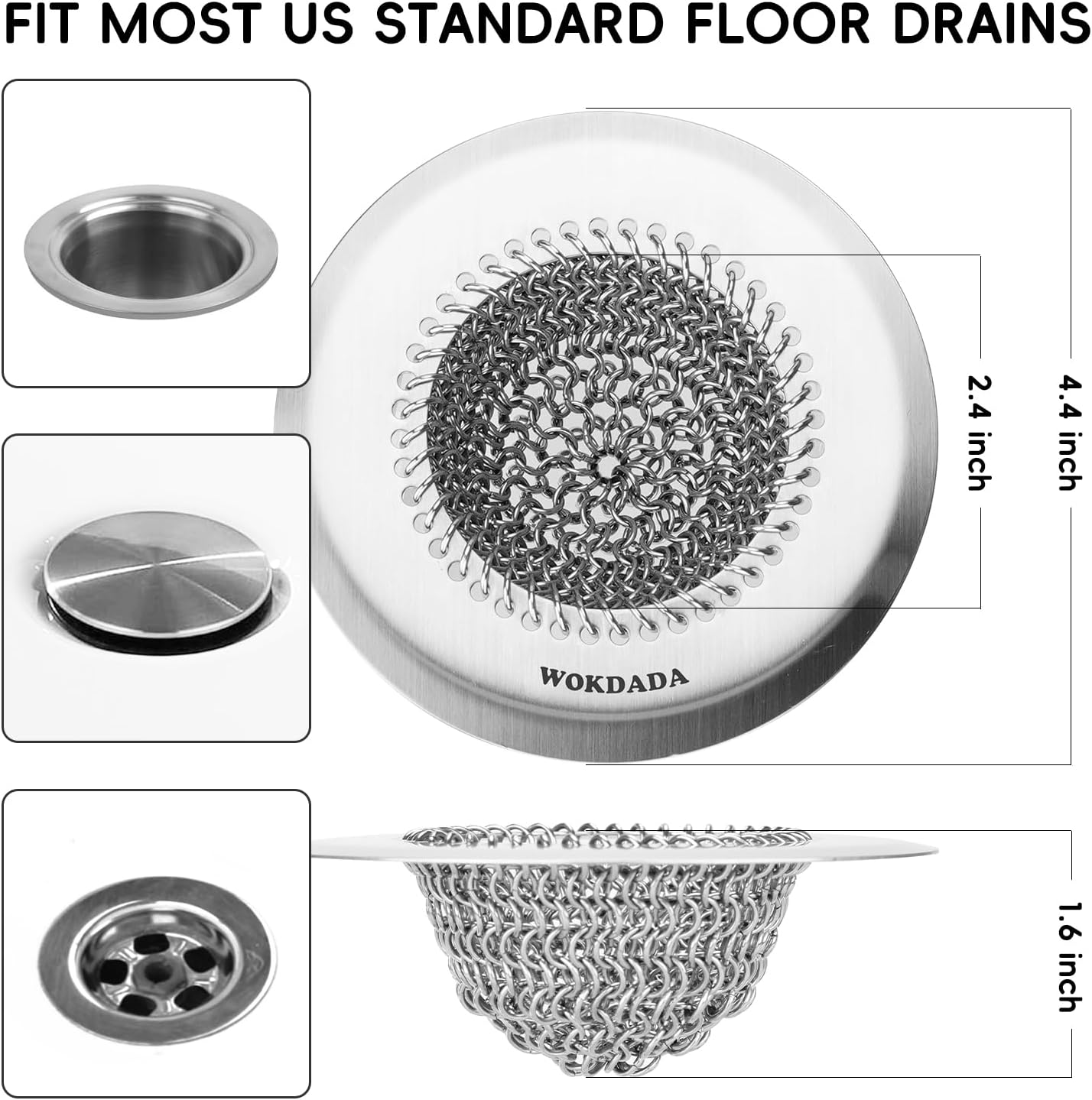 Wokdada Bathtub Drain Hair Catcher