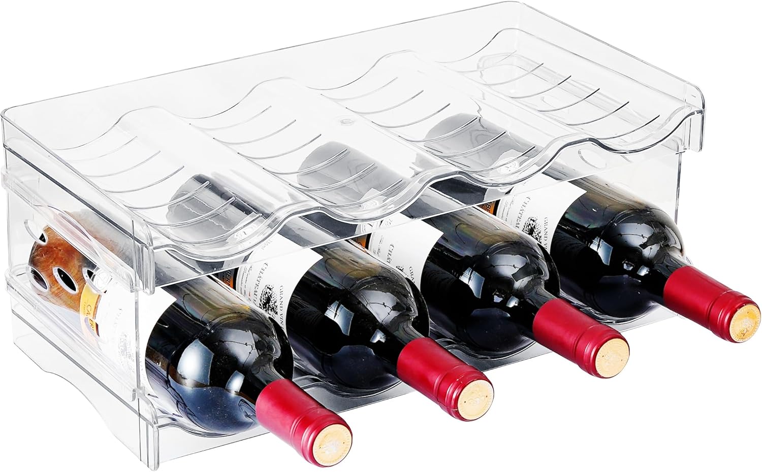 IEEK 2 Pack Stackable Wine and Water Bottle Holder