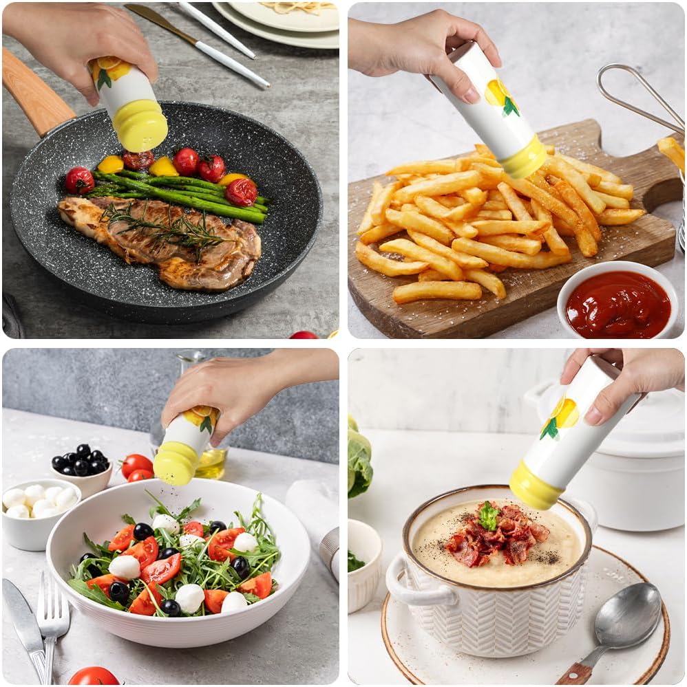 HAPPY KIT Rustic Salt Pepper Shaker Set