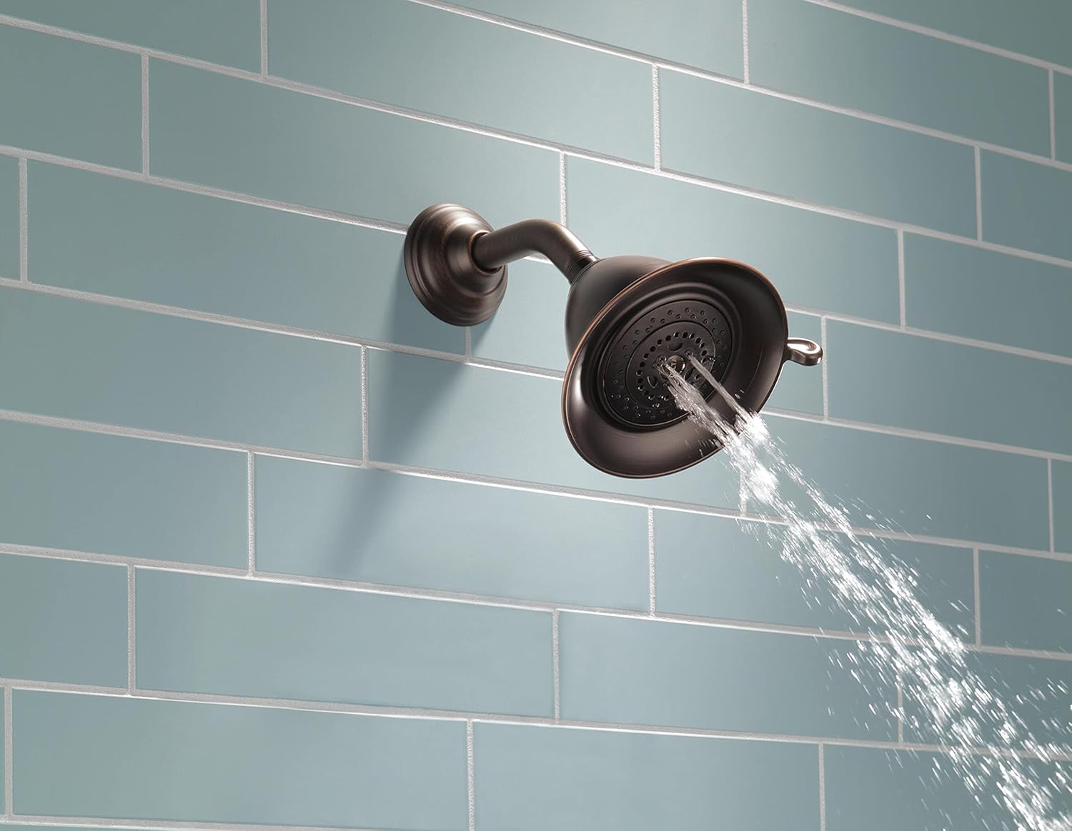 Delta Faucet 3-Spray Touch-Clean Shower Head Venetian Bronze