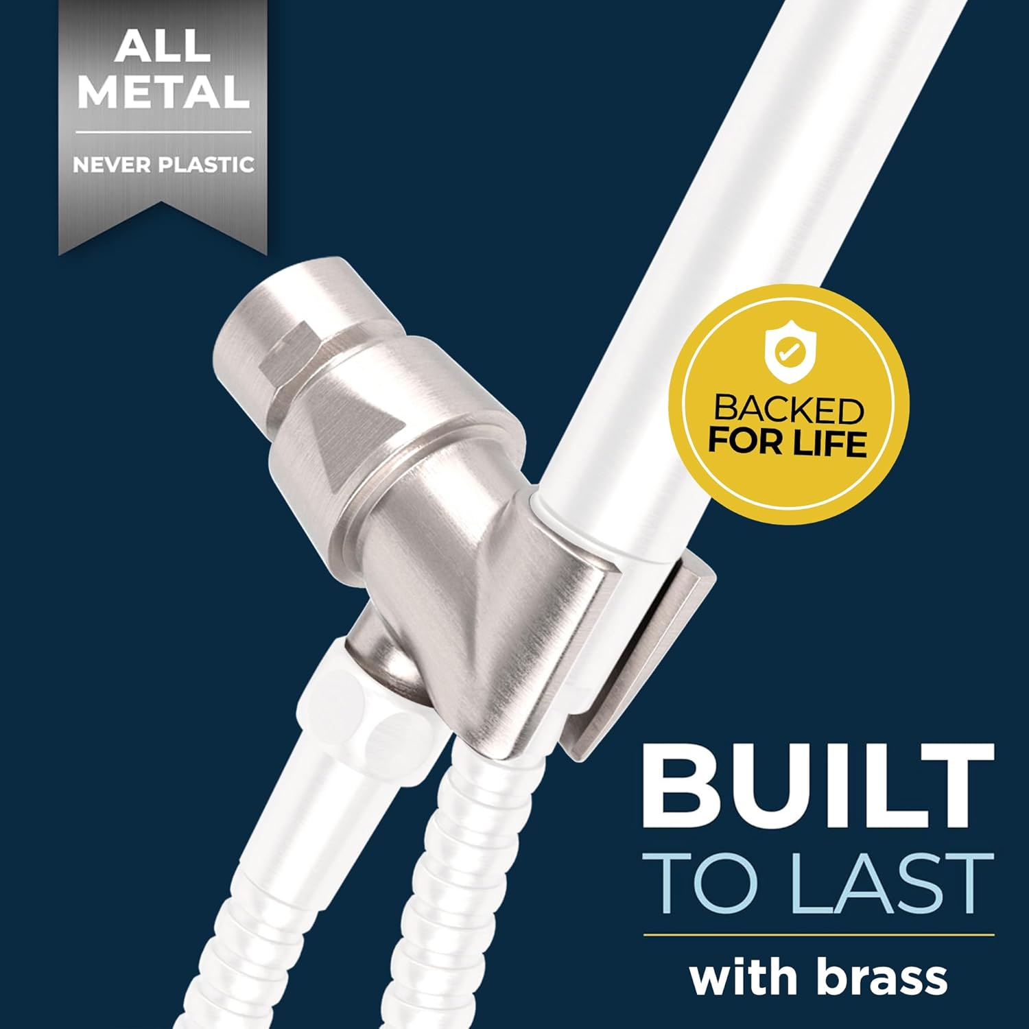 HammerHead Showers All Metal Handheld Shower Holder