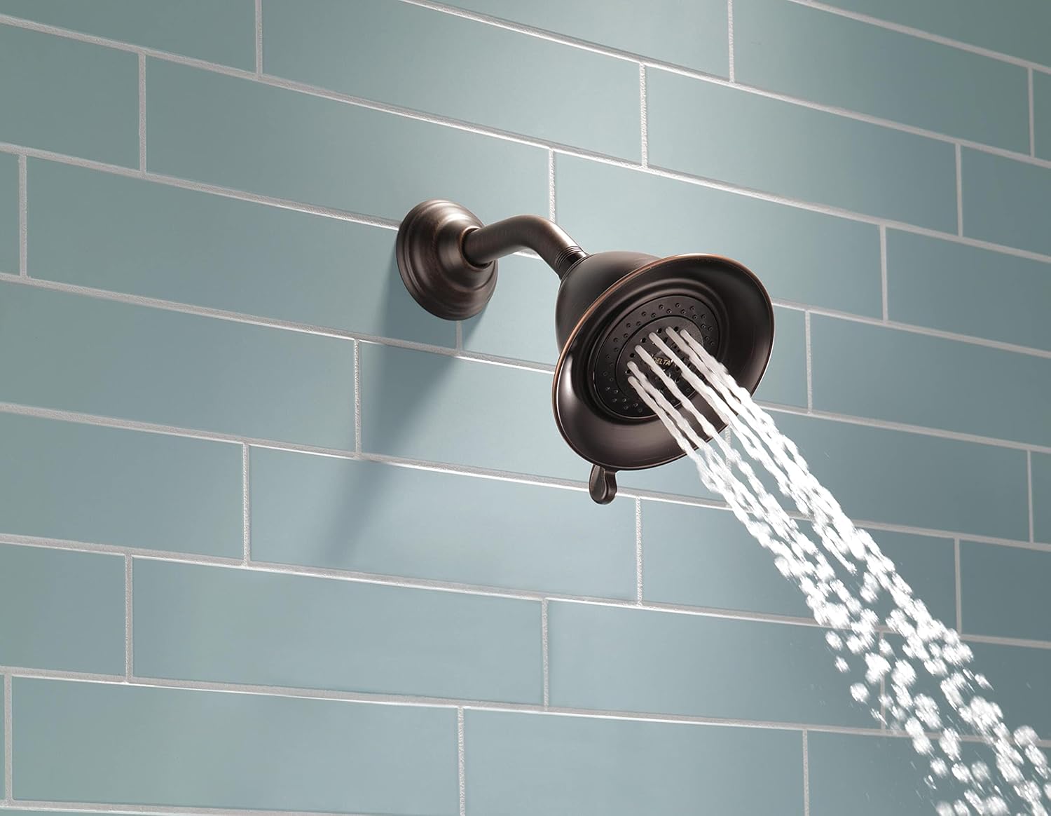Delta Faucet 3-Spray Touch-Clean Shower Head Venetian Bronze