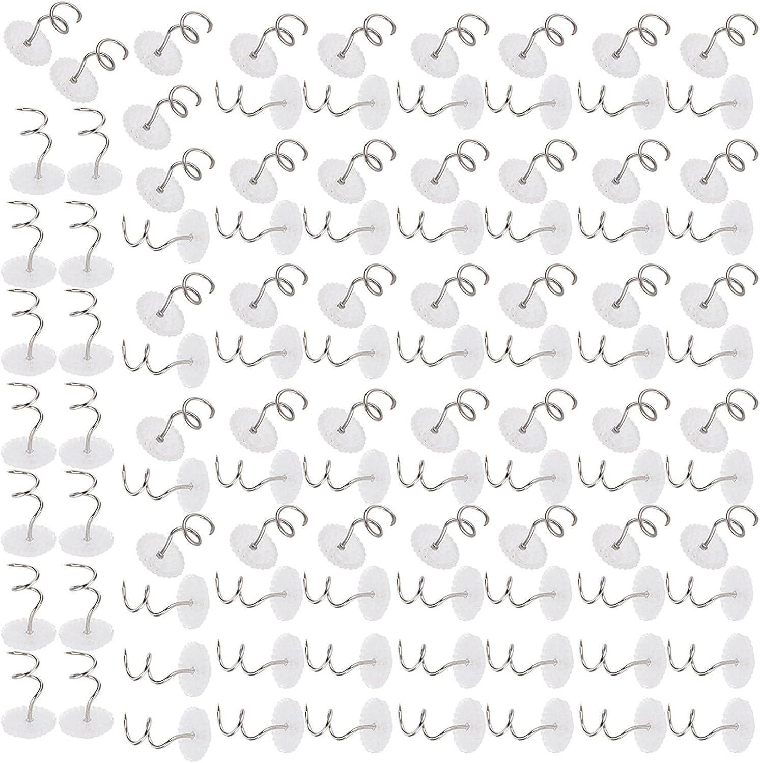 100 PCS Twist Pins with Clear Heads for Upholstery