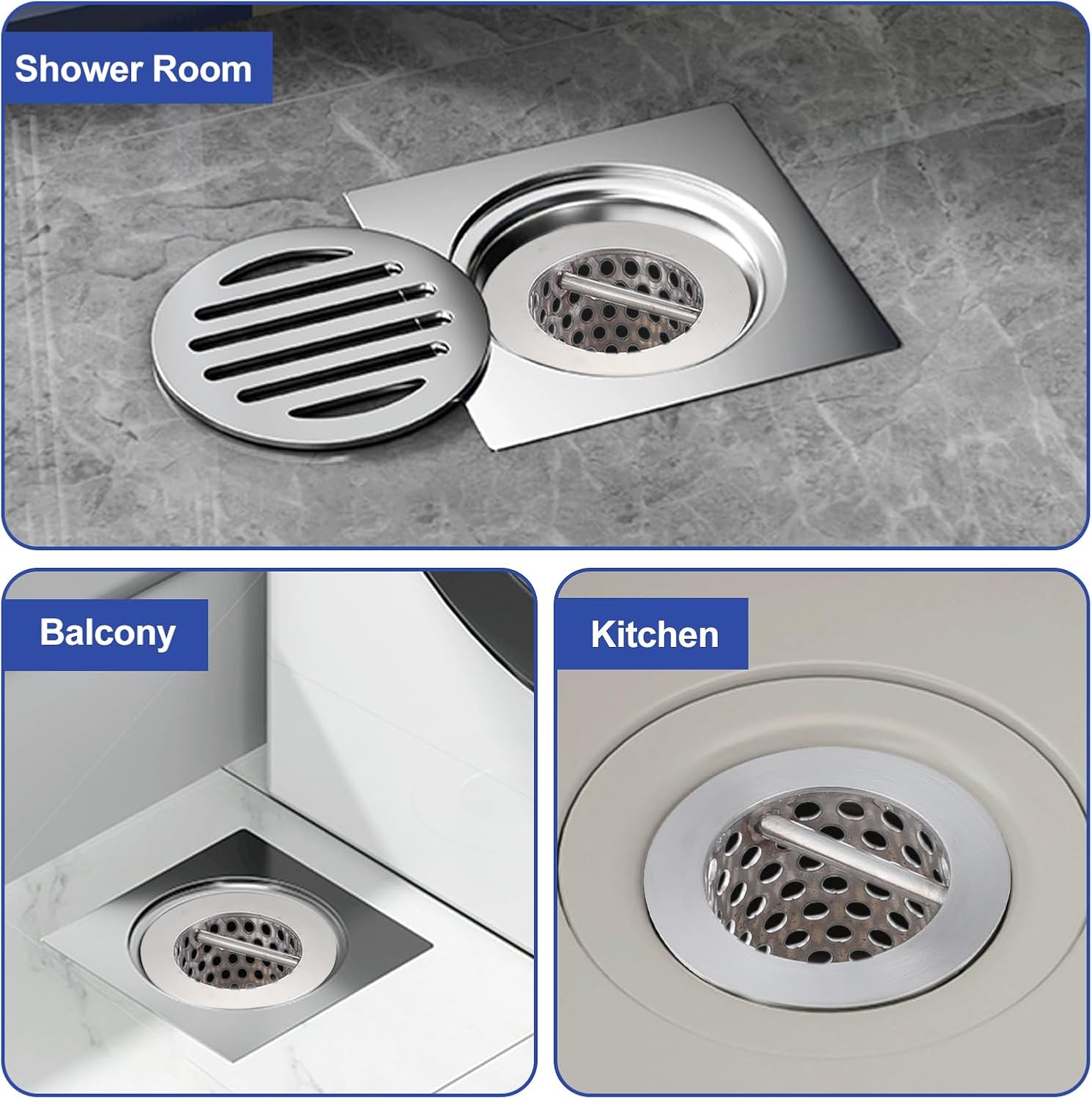 3 Inch Commercial Floor Drain Strainer with 6 Inch Height