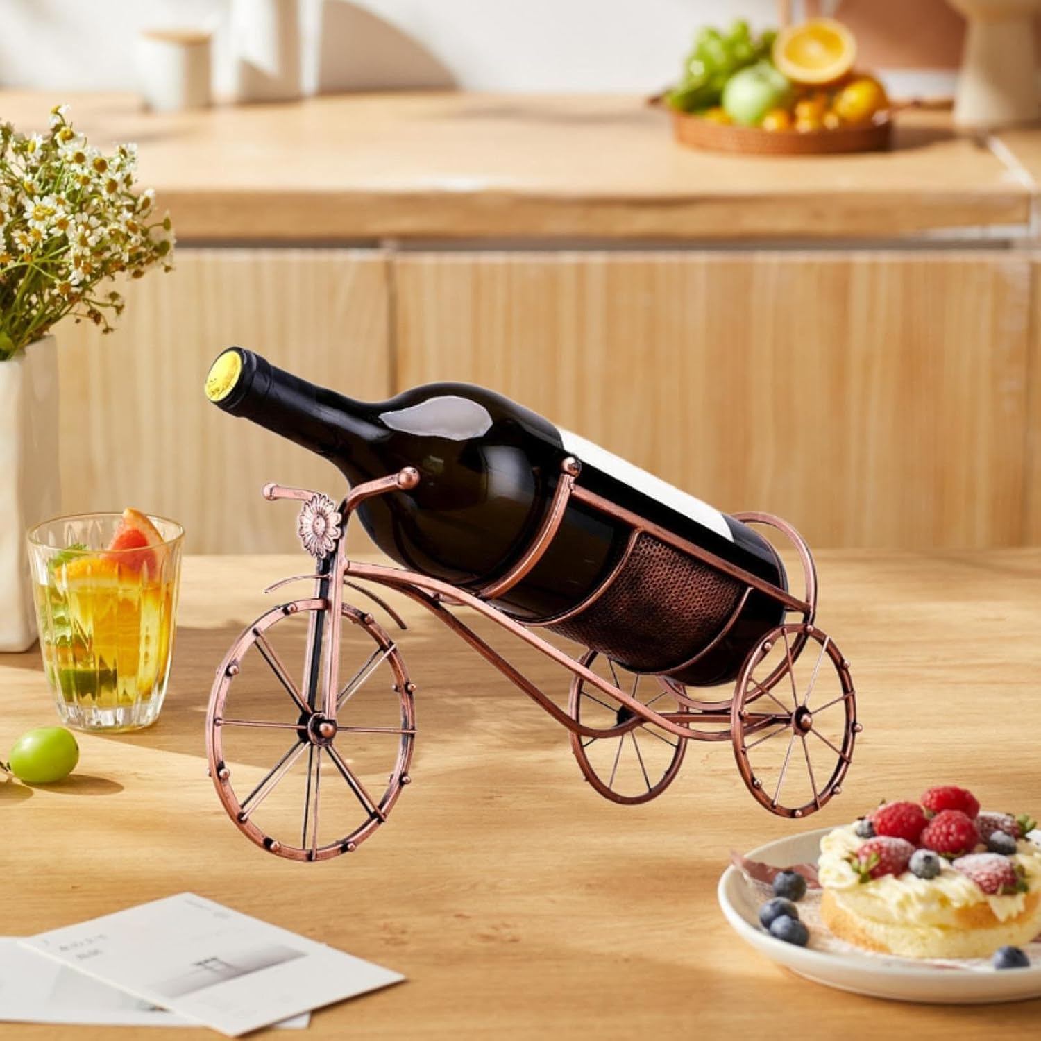 Tabletop Wine Rack with 5 Bottle Capacity