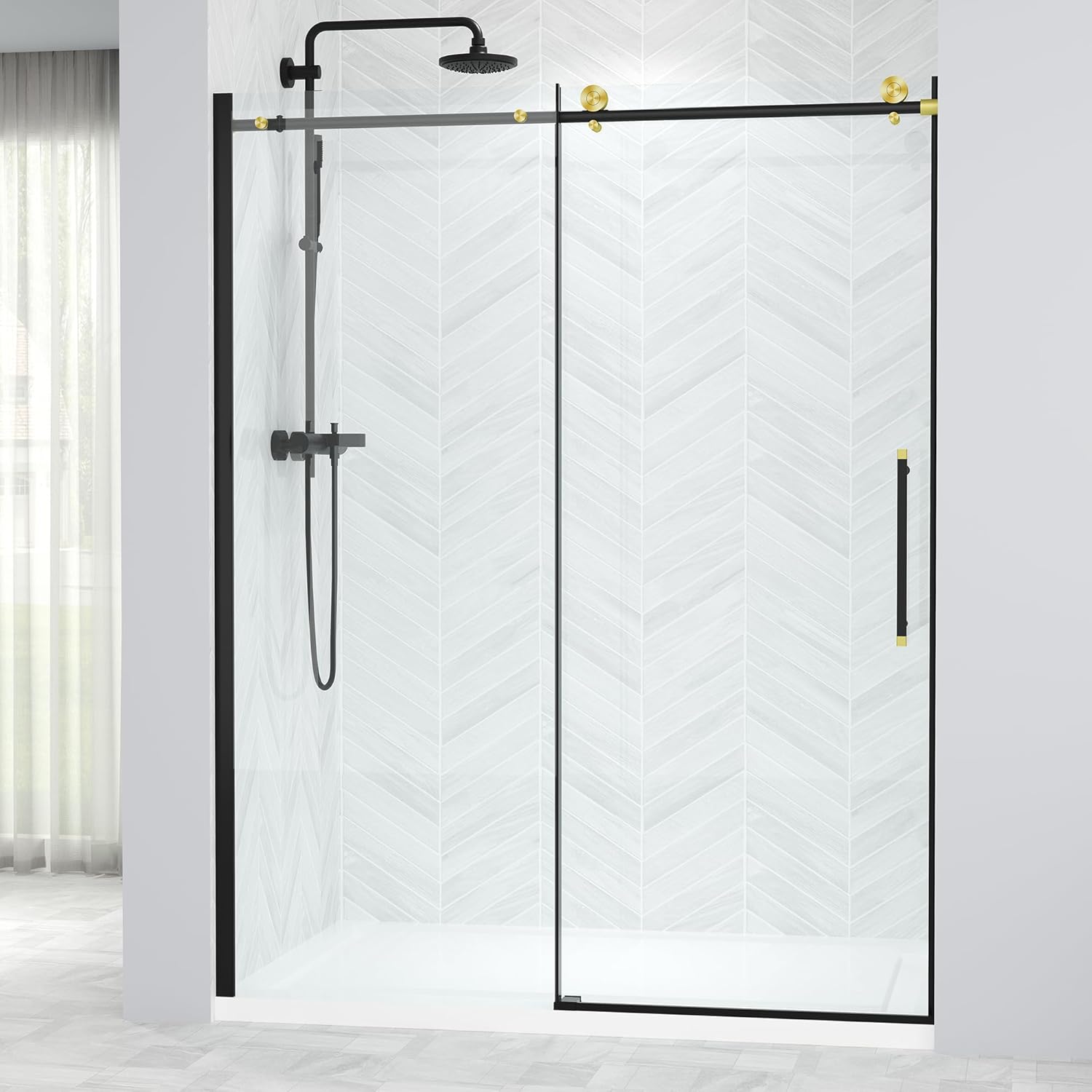 ENSO SENKA Frameless Shower Door 56-60 x 76