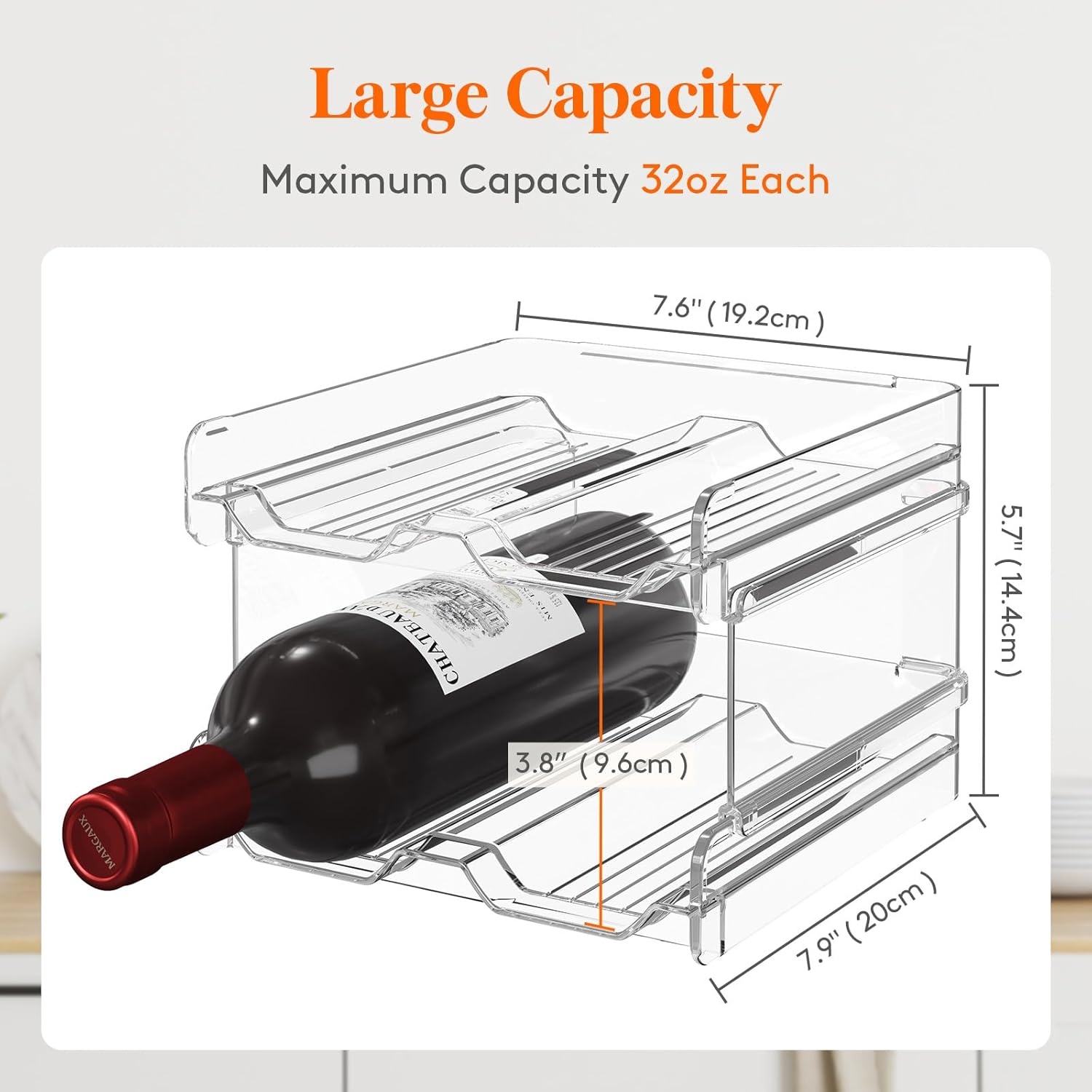 Lifewit Wine Rack for Fridge Cabinet Countertop