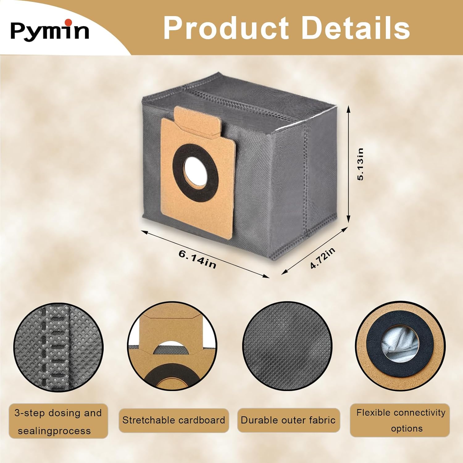 Pymin 20PCS Vacuum Accessories for Eufy X10 Pro Omni Cleaner Robot