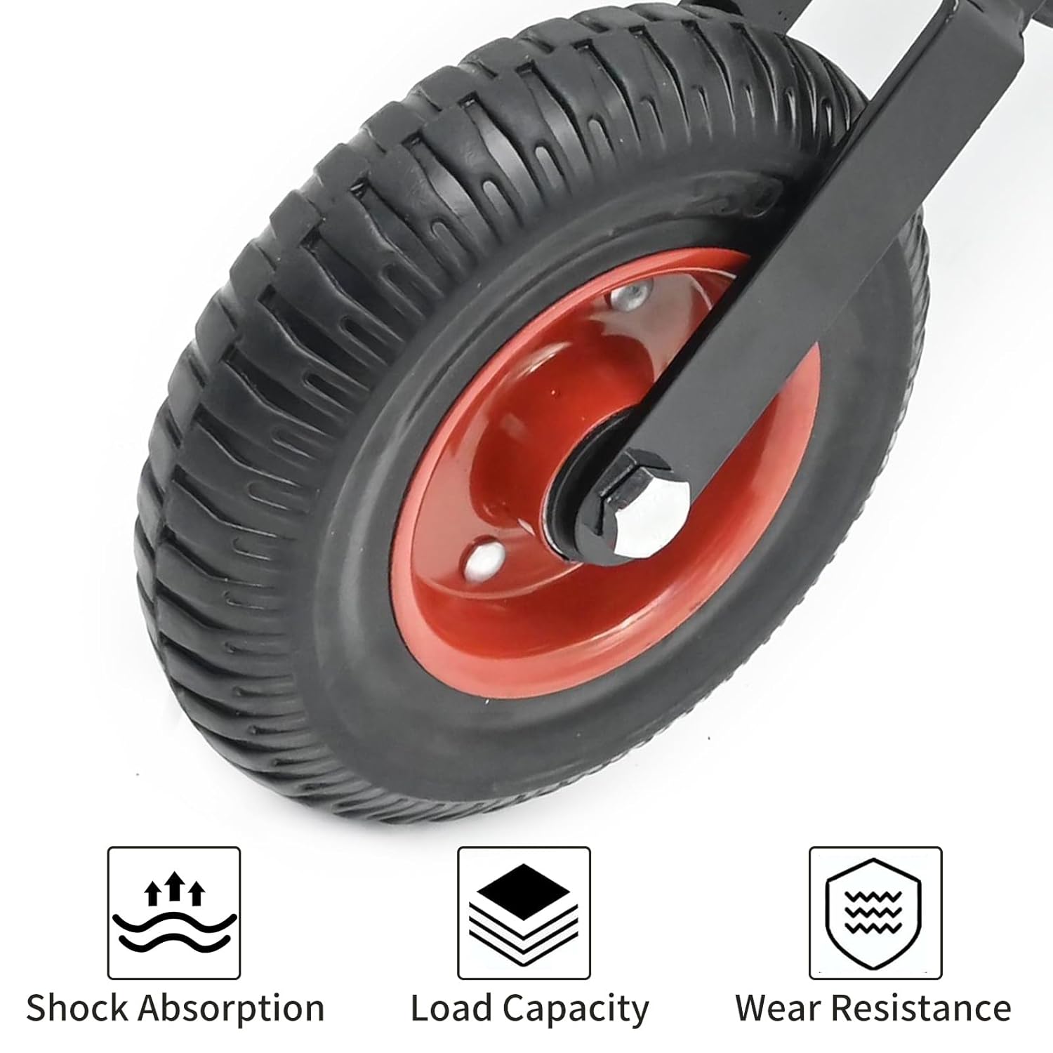 2Pcs 8 Heavy Duty Gate Wheel with 400lb Capacity