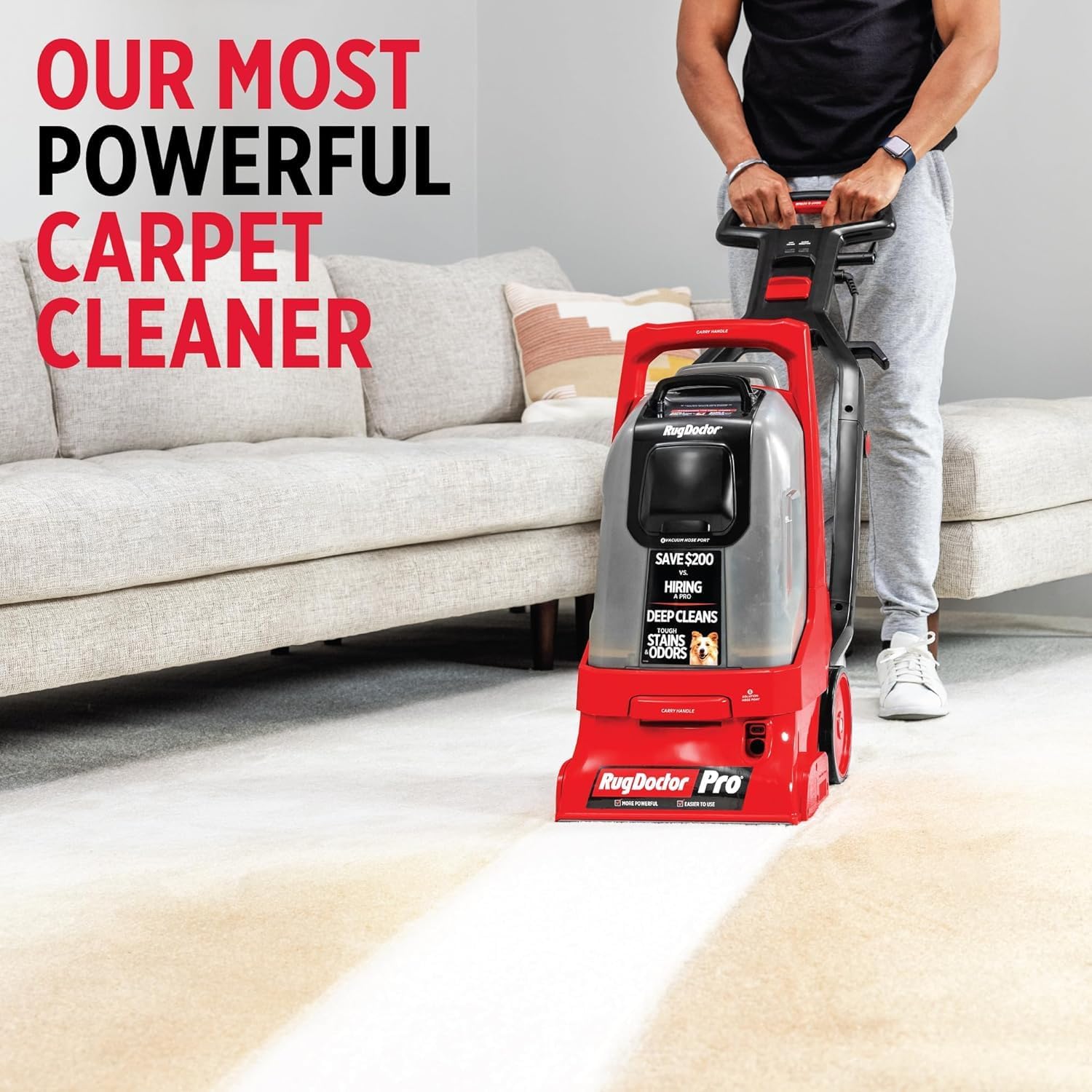 Rug Doctor Pro Deep Commercial Carpet Cleaner with Pet Bundle