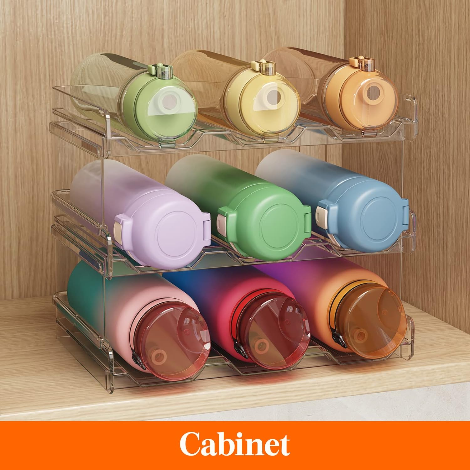 Lifewit Stackable Water Bottle Organizer 3Pack