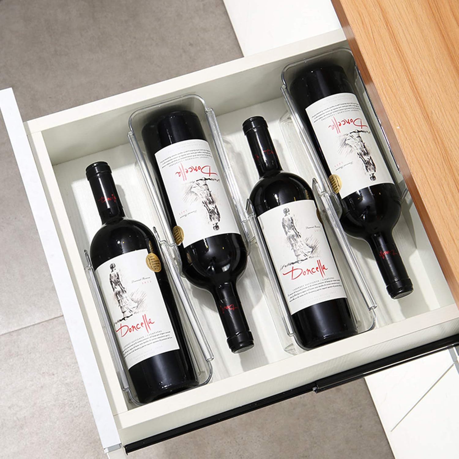 Cheeren 2 Pack Stackable Wine Bottle Holder