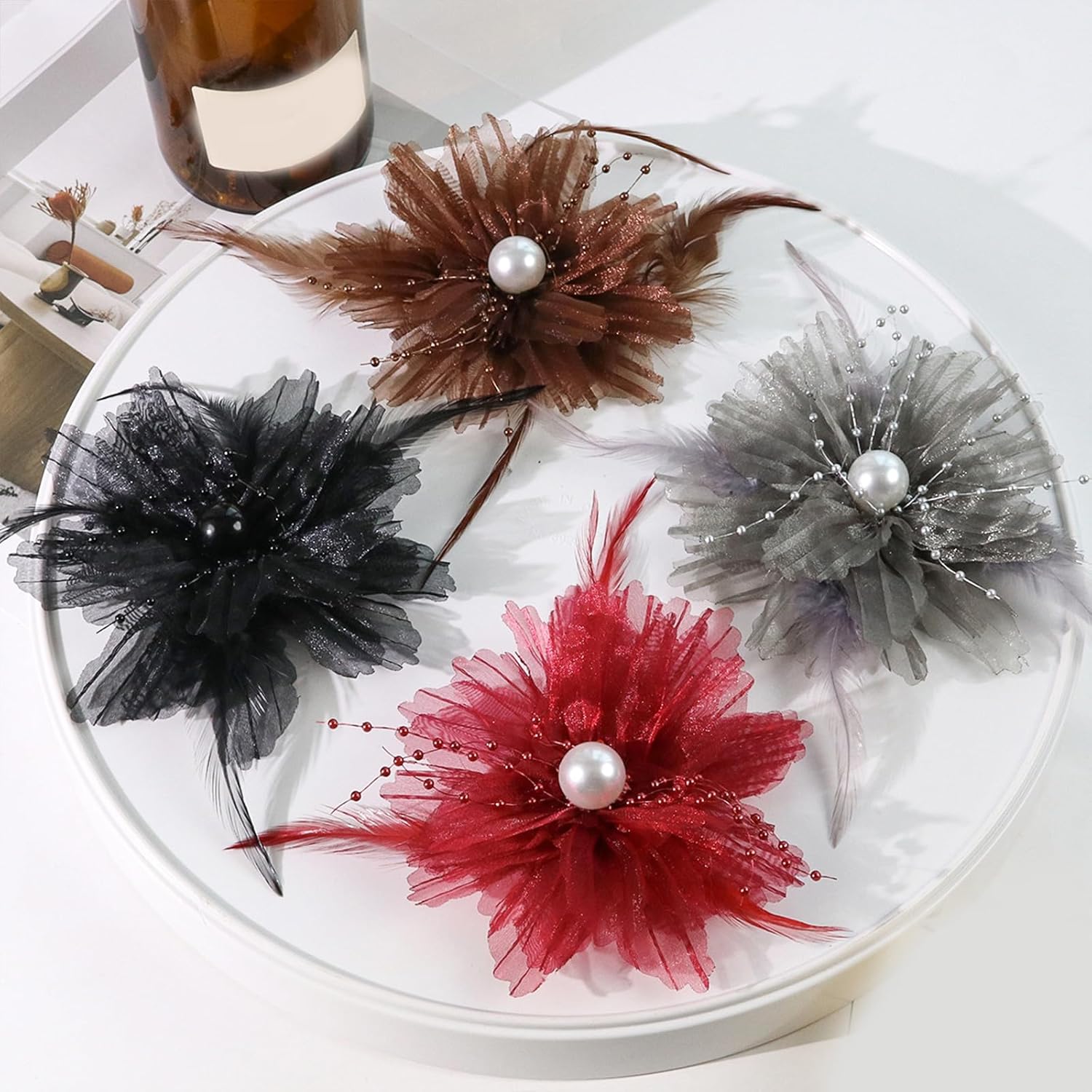 3D Fabric Flower Patches for Costume and Dress Customization