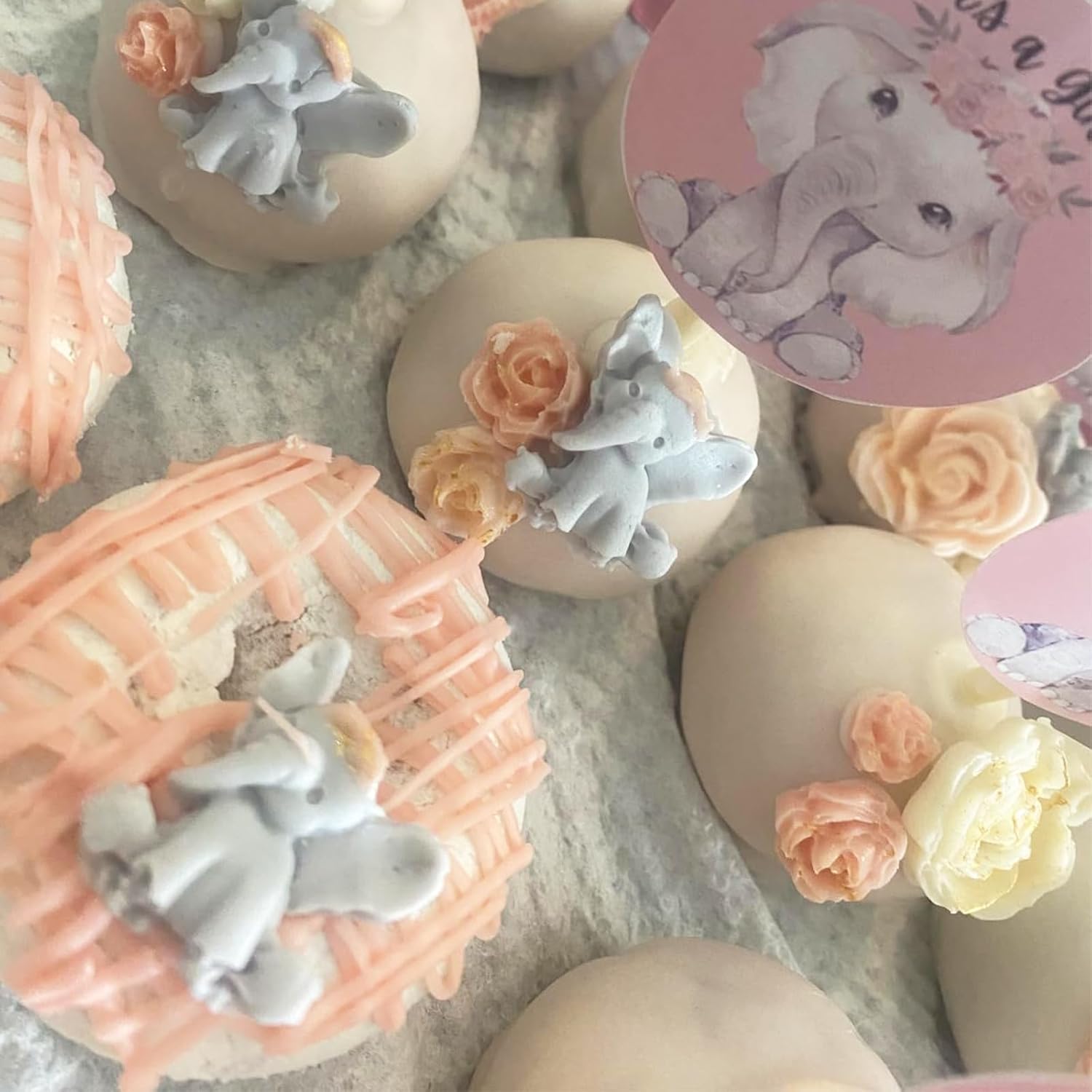 Elephant Silicone Chocolate Molds 2 Pcs for Cake Decorations