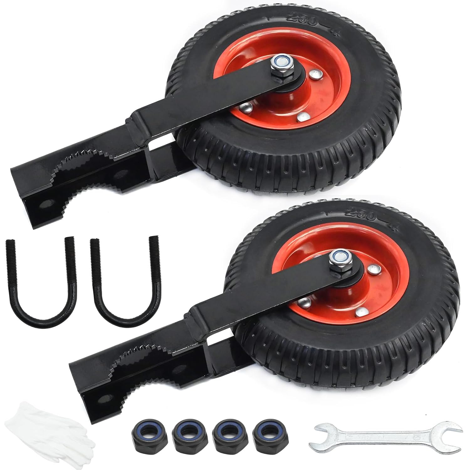2Pcs 8 Heavy Duty Gate Wheel with 400lb Capacity