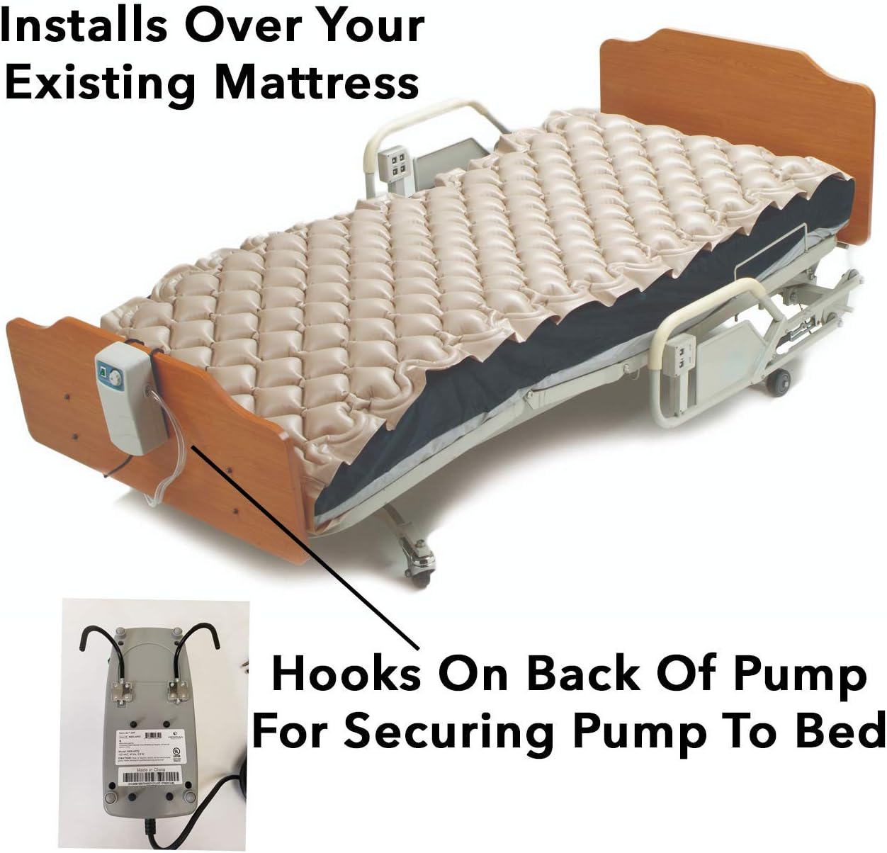 Roscoe Medical Meridian Alternating Air Mattress with Electric Pump