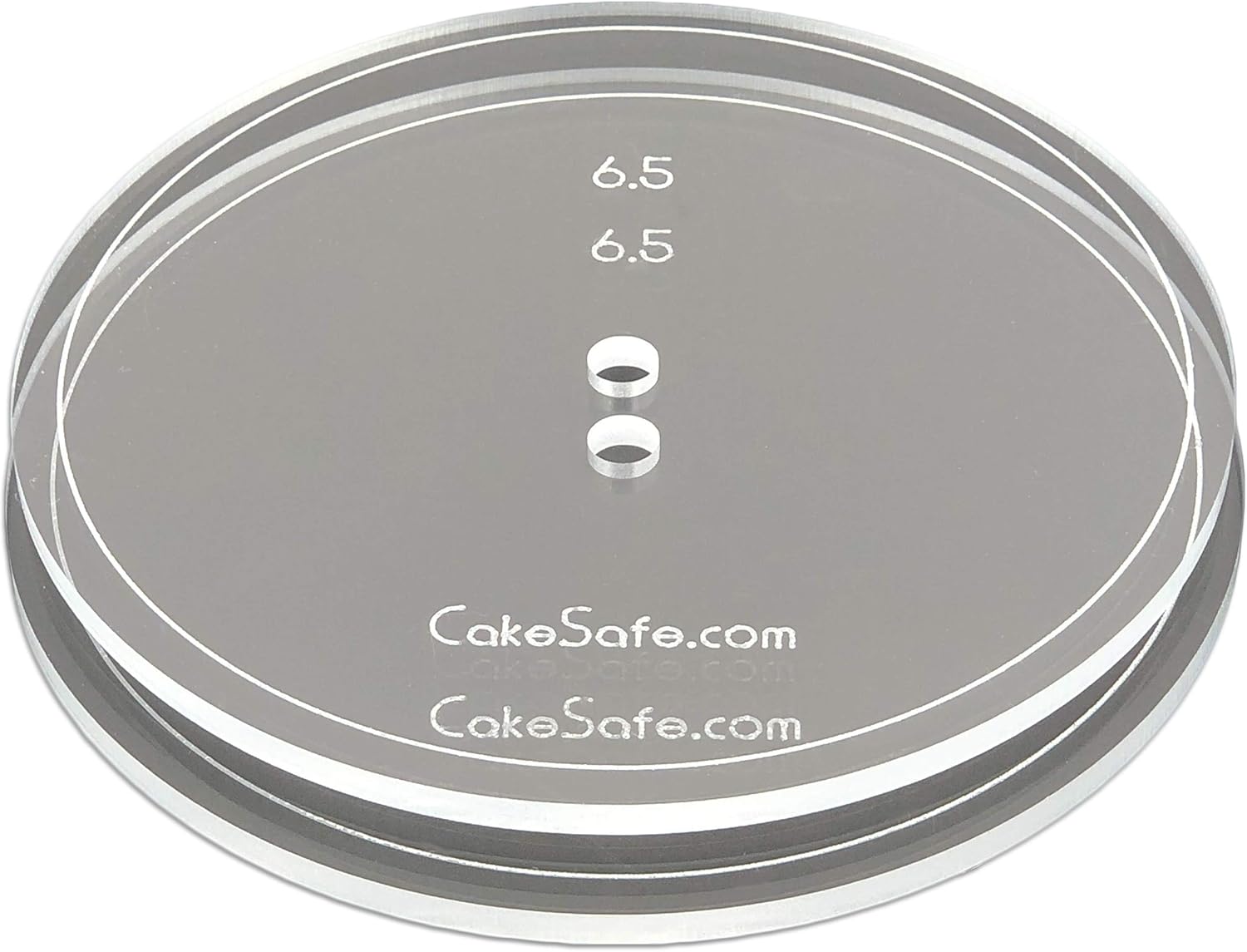 CAKESAFE 2-65 Inch Clear Acrylic Disks